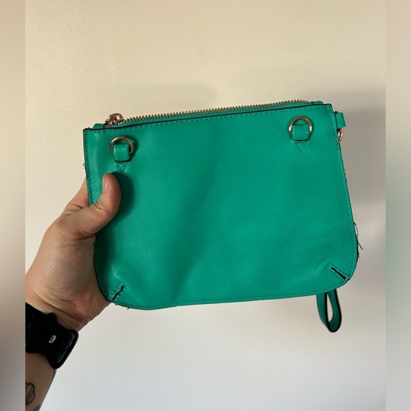 Poppy & Peonies Teal Clutch - Picture 4 of 5